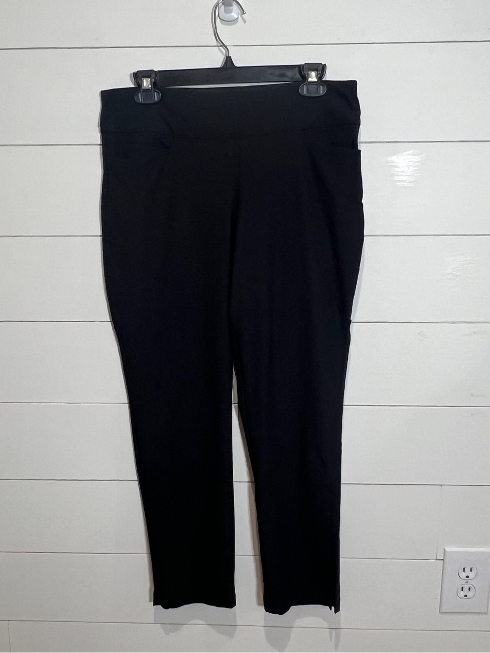 Lady Hagen Black High-Waist Stretch Pull-On Golf Pants